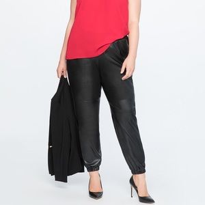 Eloquii Faux Leather Track Pant
